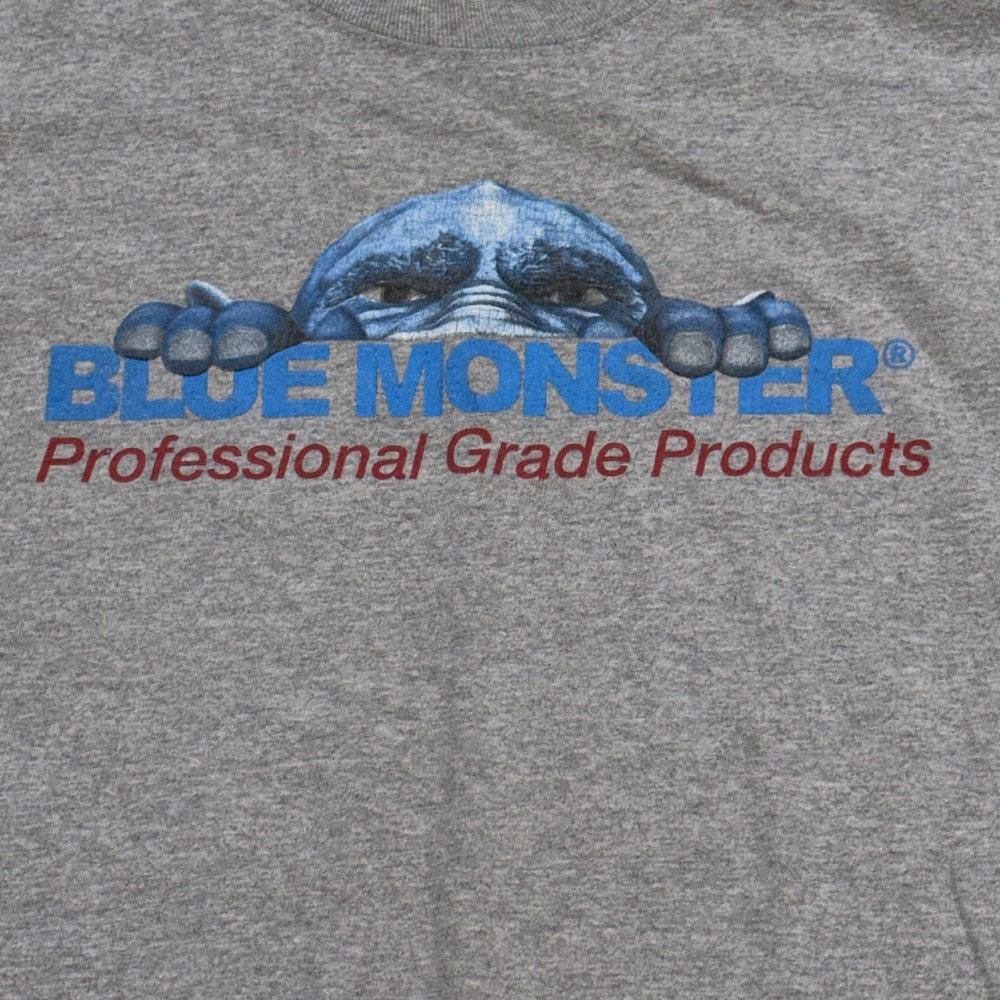 Gildan Shirt Mens M Blue Monster Graphic "Make Sure The Monster Is On Your Can!" - Picture 2 of 8